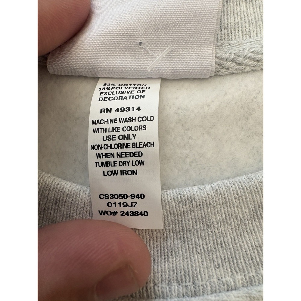 Champion Reverse Weave Baltimore Heather Grey Crewneck Sweatshirt Size XL NWT - Picture 8 of 8